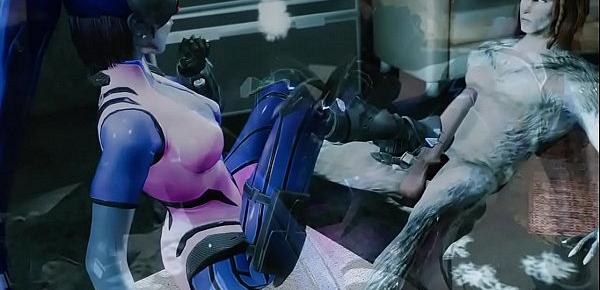  Skyrim Widowmaker fucked by monster